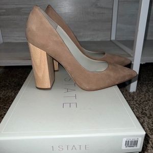 1. State Wooden Heels - size 6.5